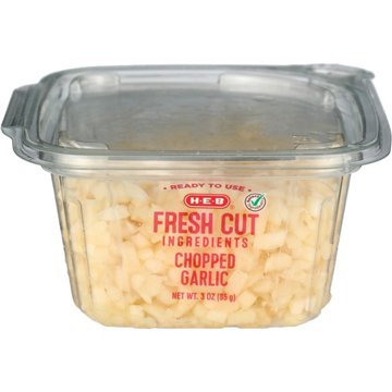 H-E-B Fresh Chopped Garlic - Single Serve, 3 oz