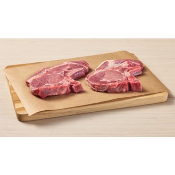 H-E-B Bone-in Ribeye & Blade Pork Chops, Thick Cut - Texas-Size Pack, Avg. 3.5 lbs