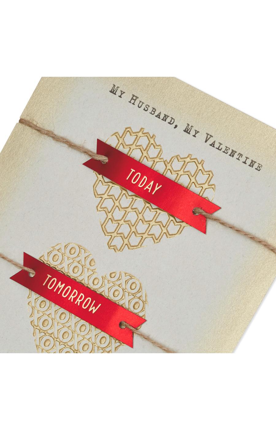 Hallmark Three Gold Hearts Valentine's Day Card for Husband - S7; image 3 of 7