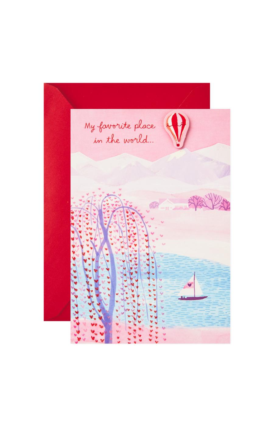 Hallmark Hot Air Balloon Paper Wonder Valentine's Day Pop Up Card for Significant Other - S5; image 6 of 7