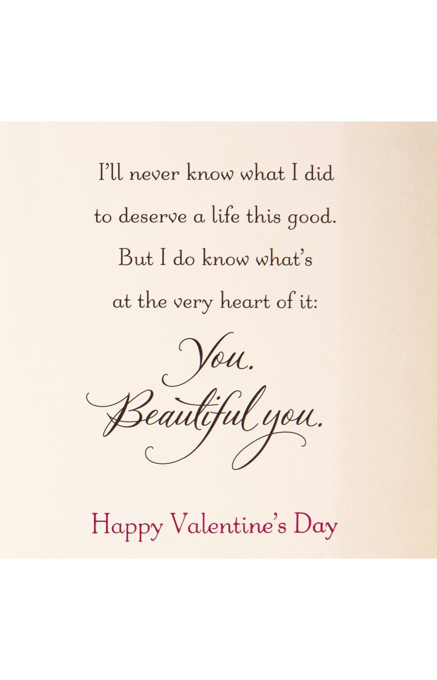 Hallmark Beautiful You Valentine's Day Card for Wife or Girlfriend - S10; image 4 of 7