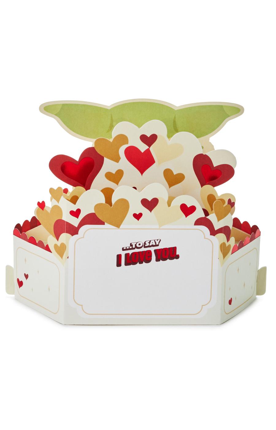 Hallmark Reaching Out Paper Wonder Star Wars Baby Yoda Pop Up Anniversary Card - S14; image 2 of 7