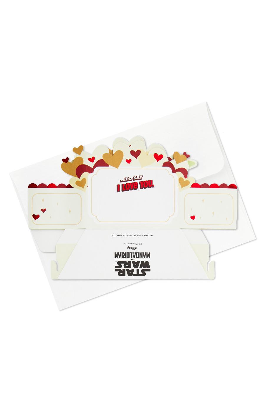 Hallmark Reaching Out Paper Wonder Star Wars Baby Yoda Pop Up Anniversary Card - S14; image 7 of 7