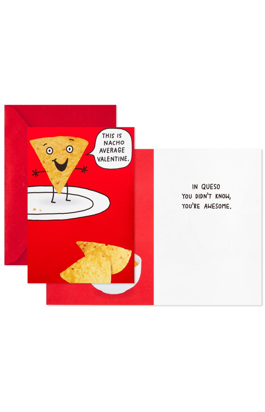 Hallmark Dinosaur & Nachos Shoebox Funny Love or Friendship Valentine's Day Cards - S11; image 6 of 7