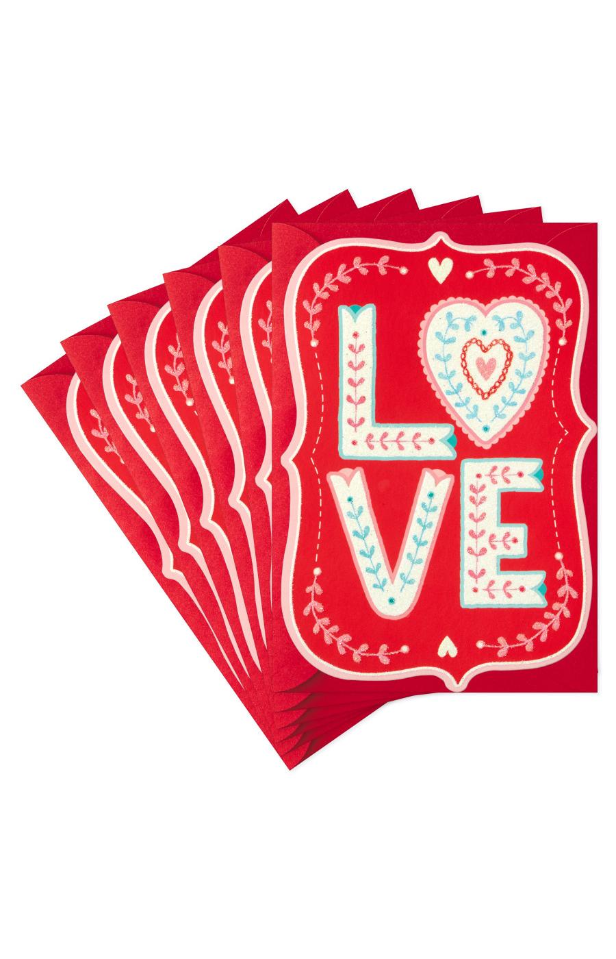 Hallmark Love Valentine's Day Cards with Envelopes - S11; image 1 of 6