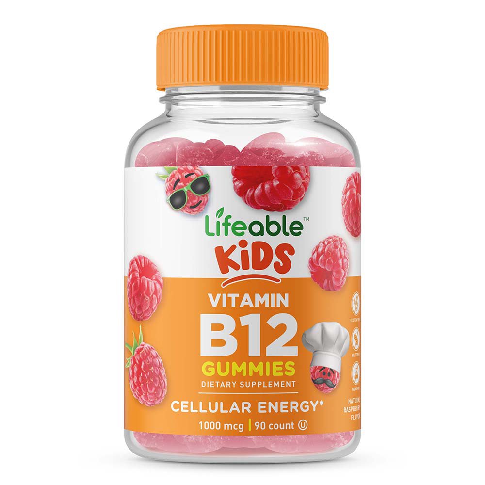 Lifeable Kids Vitamin B12 Gummies Raspberry Shop Multivitamins at HEB