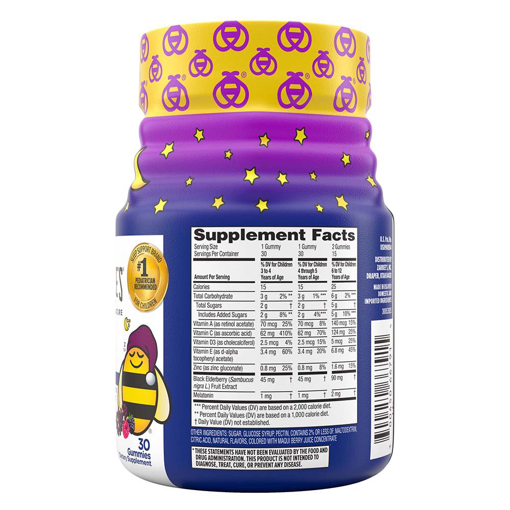 Zarbee's Children's Sleep + Immune With Melatonin Gummies - Mixed Berry ...