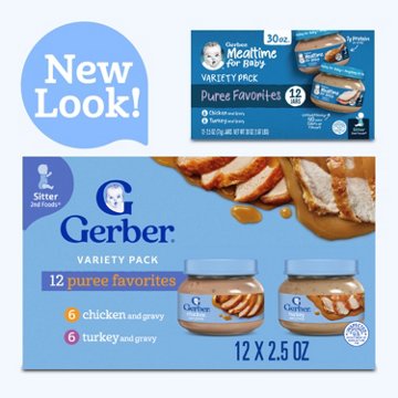 Gerber Mealtime for Baby Puree Favorites - Variety Pack