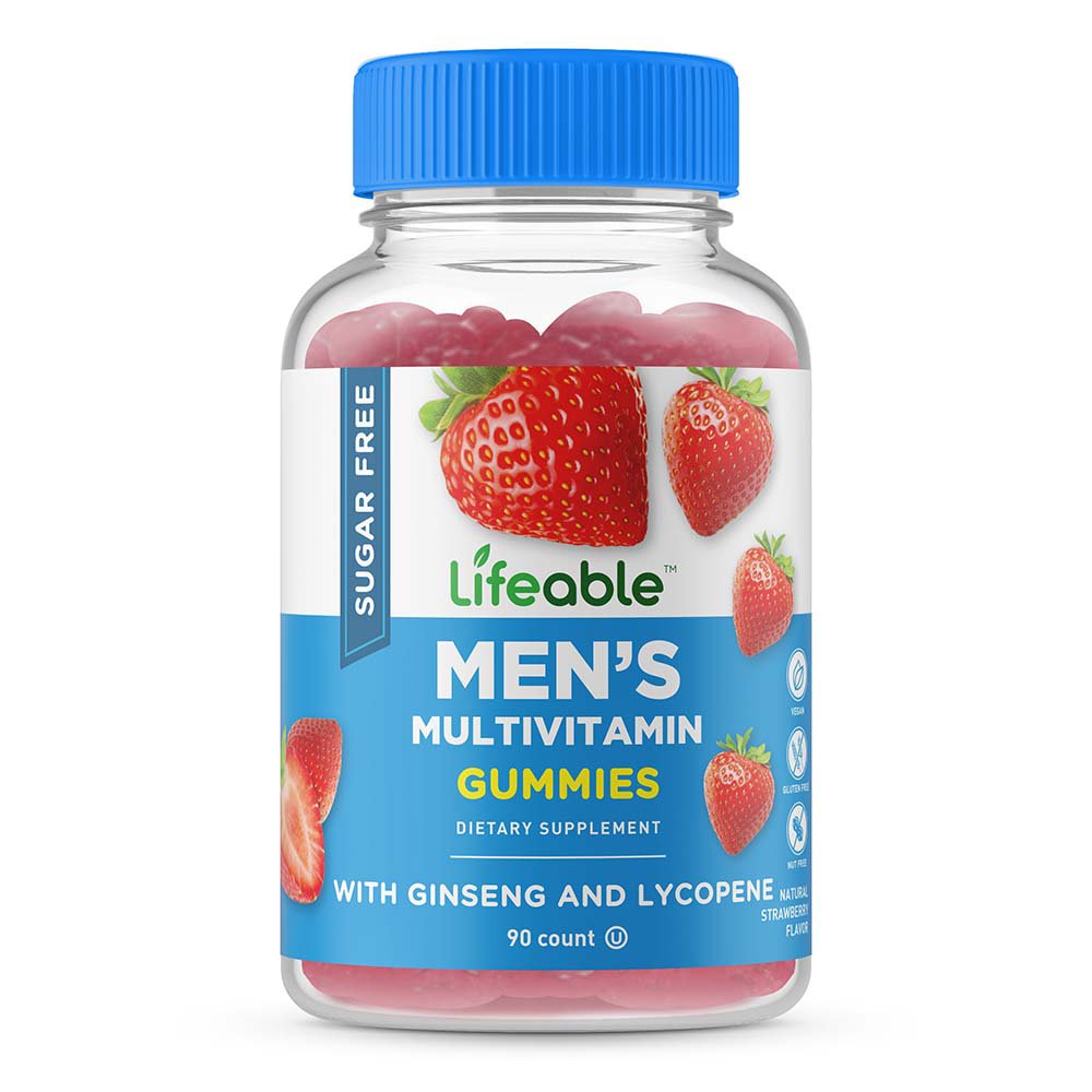 Lifeable Men's Sugar Free Multivitamin Gummies - Strawberry - Shop ...