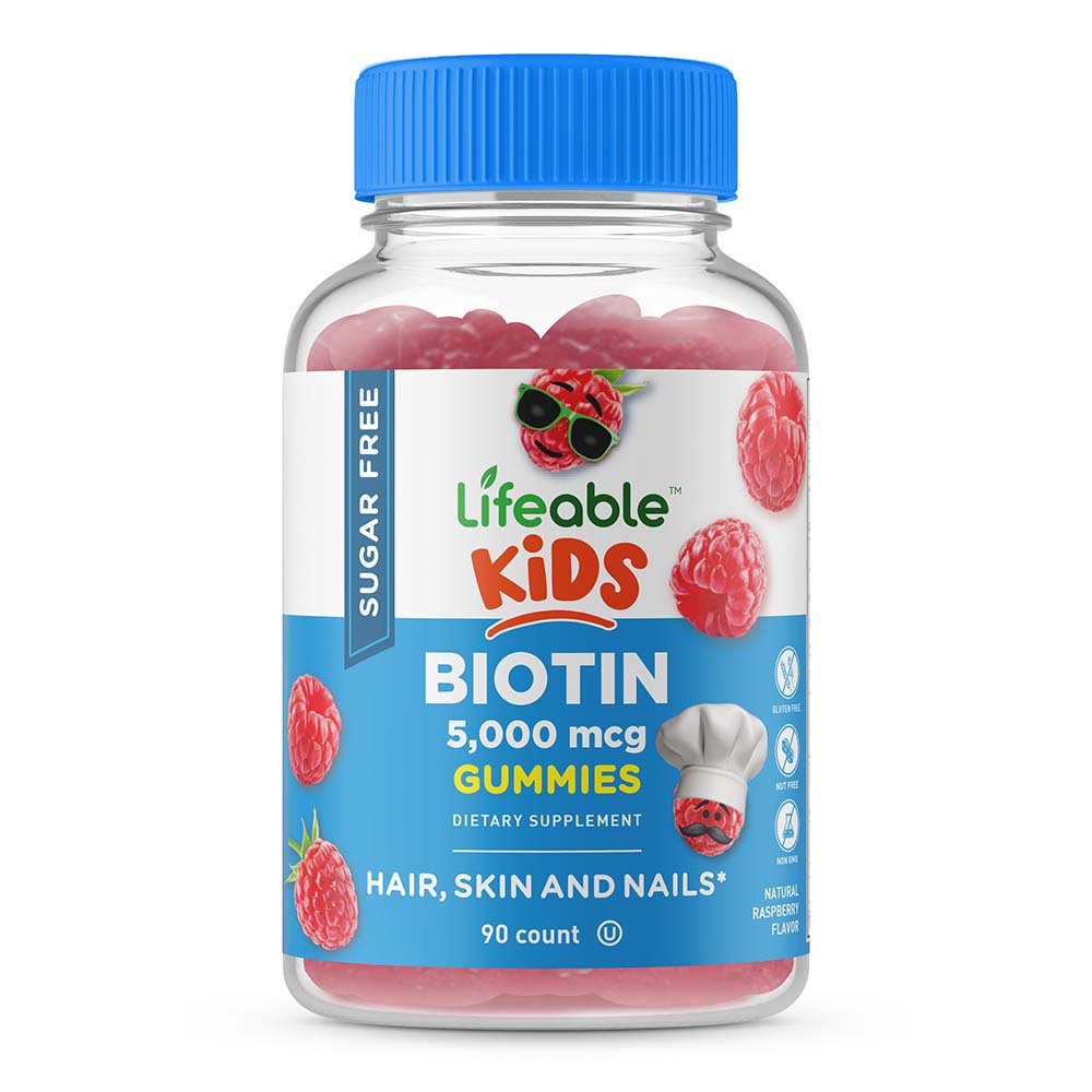 Lifeable Kids Biotin Gummies - Raspberry - Shop Multivitamins at H-E-B