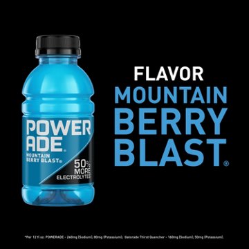 Powerade Mountain Berry Blast Sports Drink 8 pk Bottles