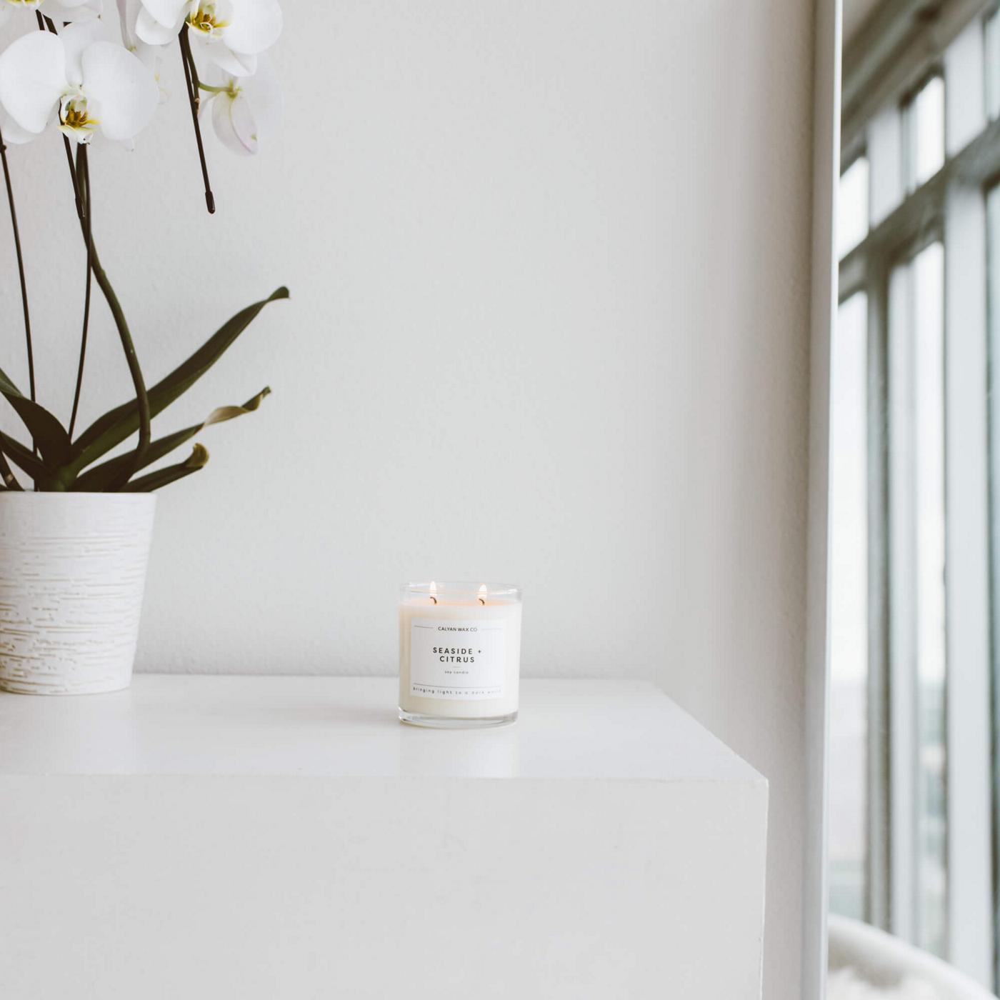 Calyan Wax Co. Seaside + Citrus Scented Soy Candle; image 3 of 3