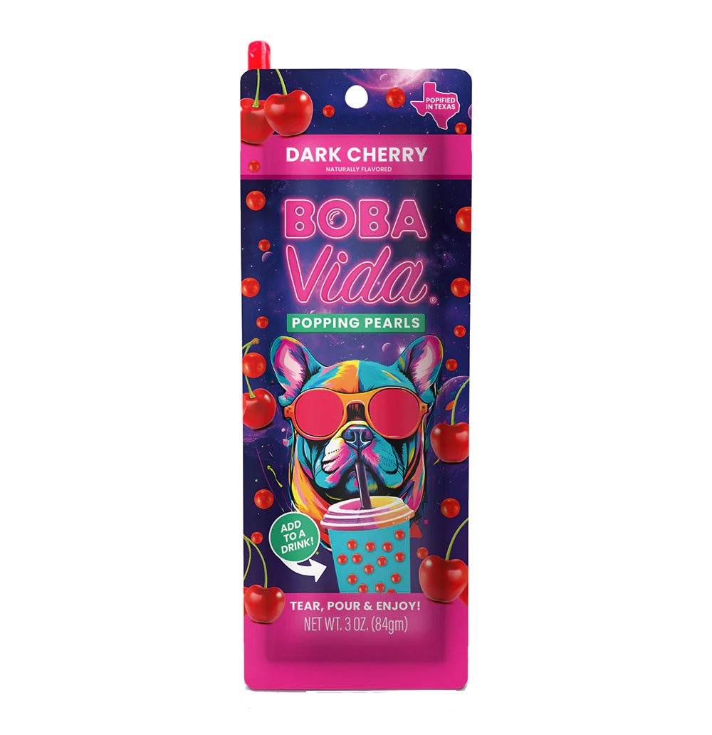 Boba Vida Dark Cherry Popping Boba Shop Tea at HEB