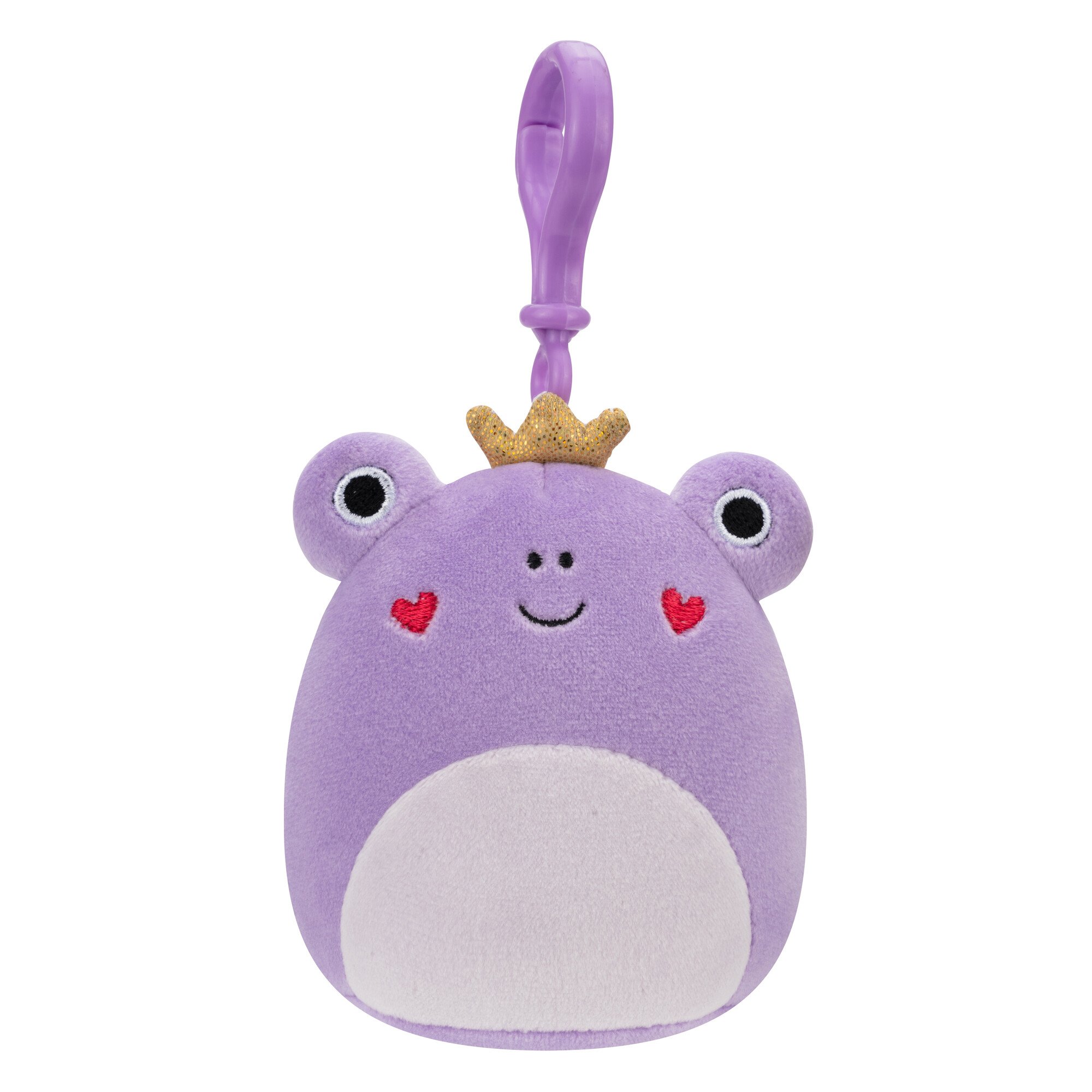 Squishmallows Francine the Purple Frog Clip-On Plush