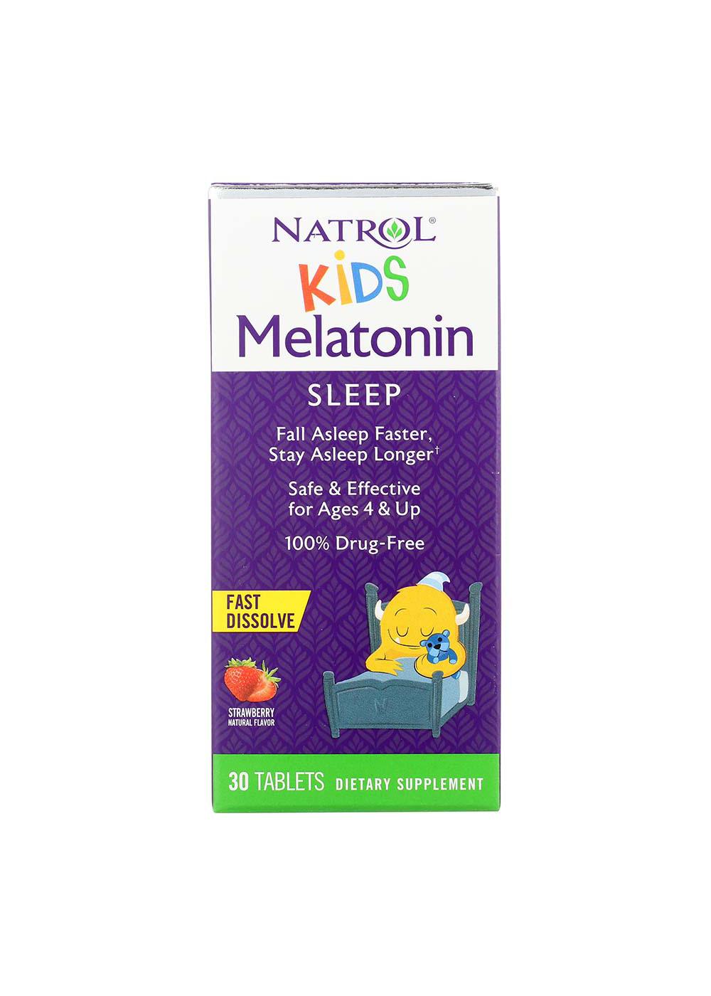Natrol Kids Melatonin Sleep Fast Dissolve Tablets Strawberry Shop Sleep & snoring aids at HEB