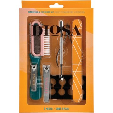 Diosa Manicure & Pedicure Kit, 9 pc