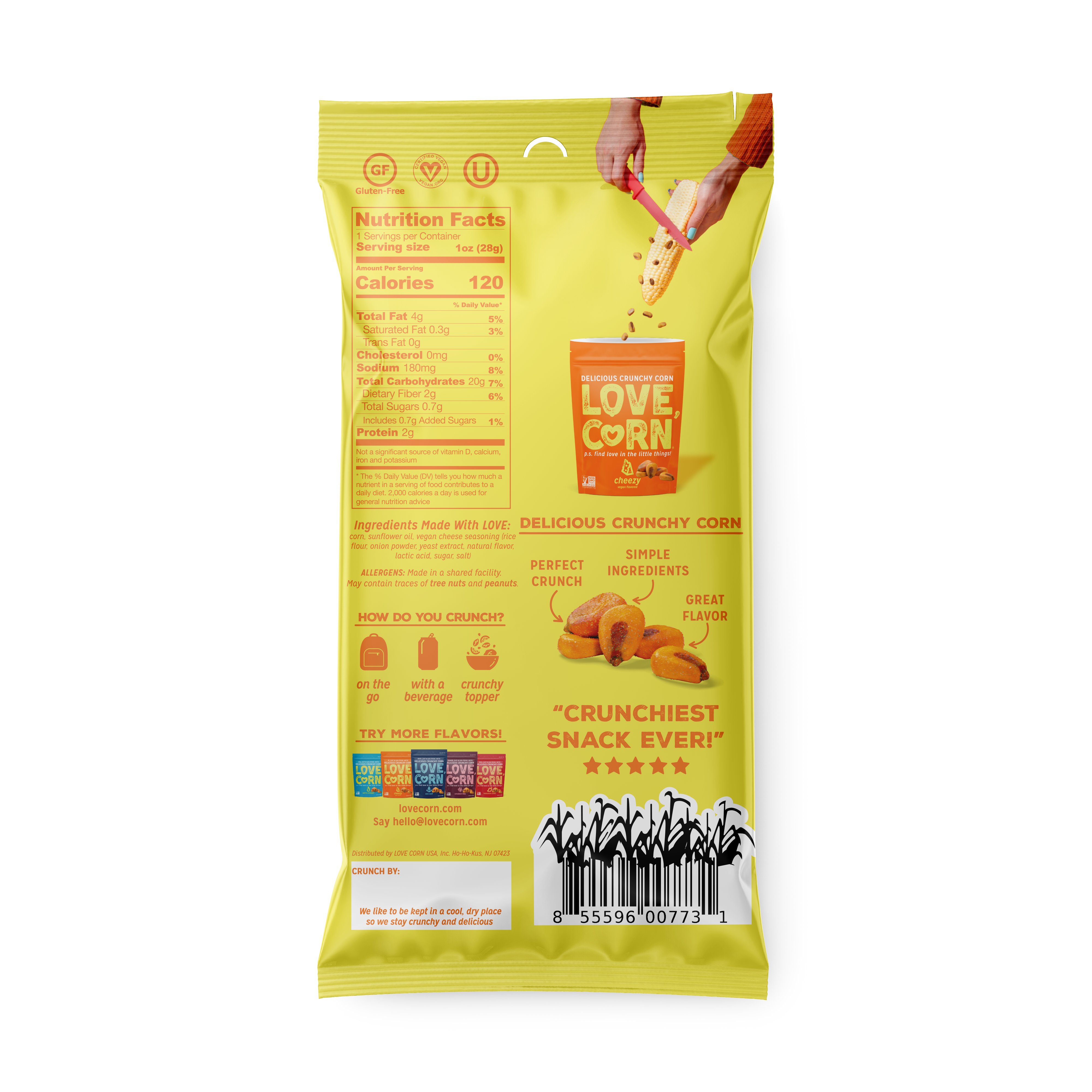 Love Corn Sea Salt Grab & Go Multipack - Shop Nuts & Seeds at H-E-B