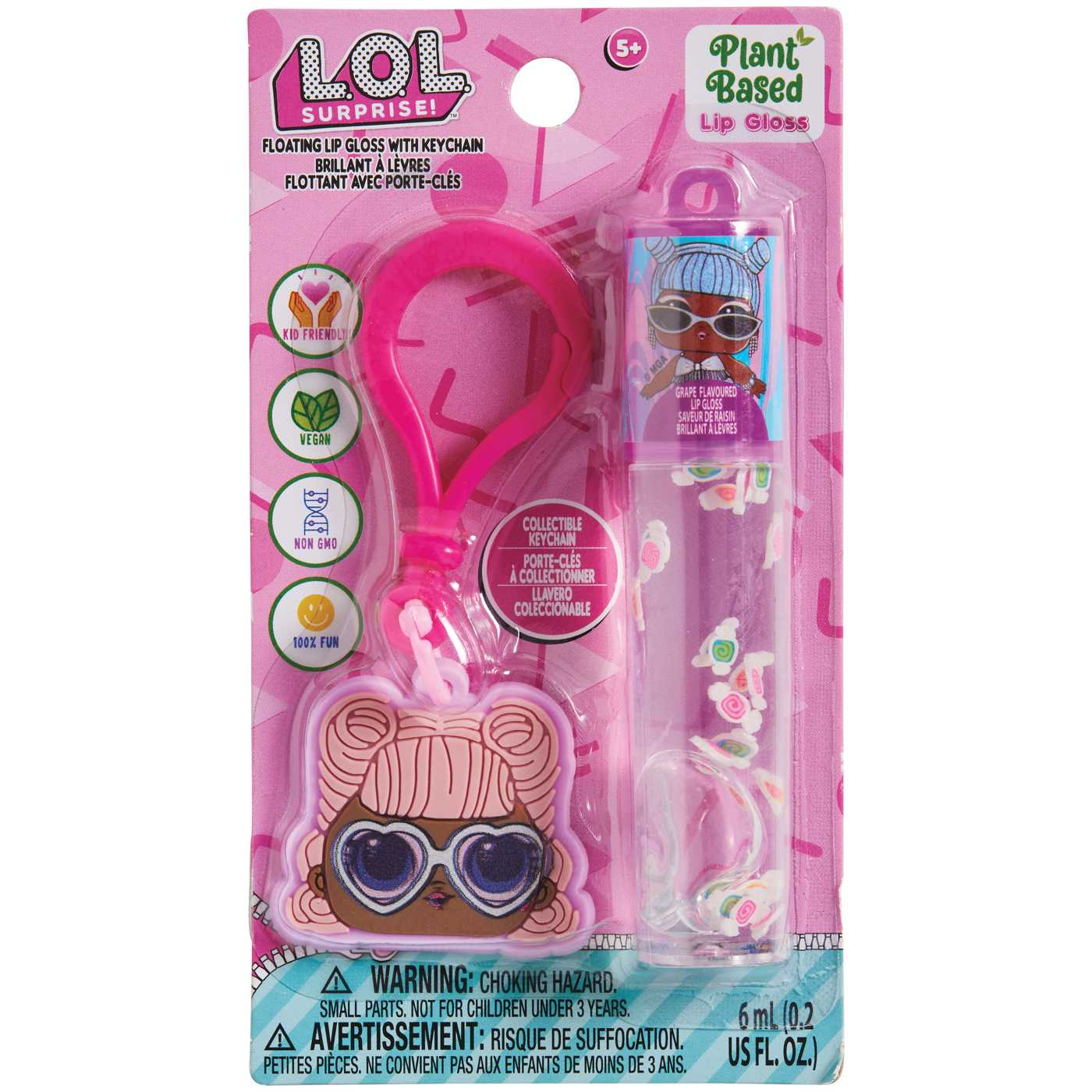 L.O.L. Surprise! Float Lip Gloss with Keychain; image 1 of 3