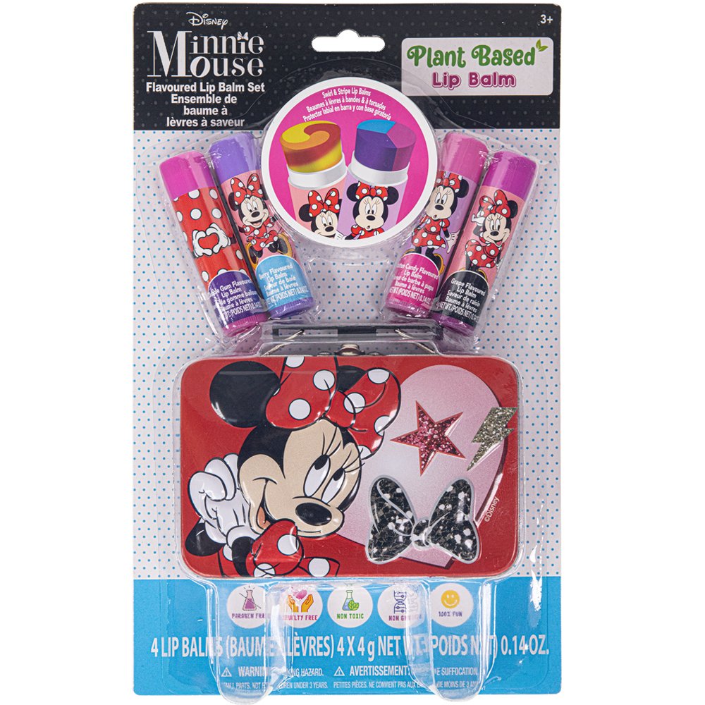 Disney Minnie Mouse Lip Balm with Tin 4 Pack - Shop Lip Balm ...