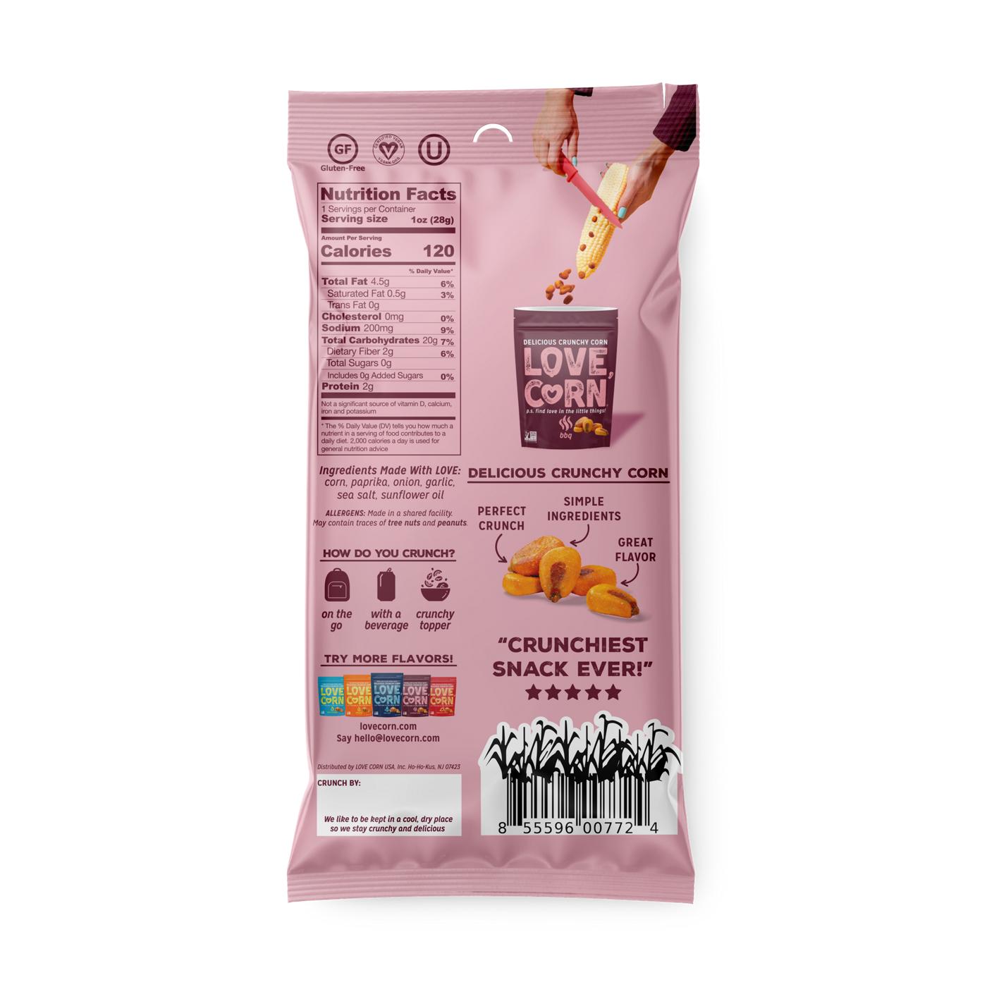 Love Corn Bbq Crunchy Corn Shop Nuts & Seeds at HEB