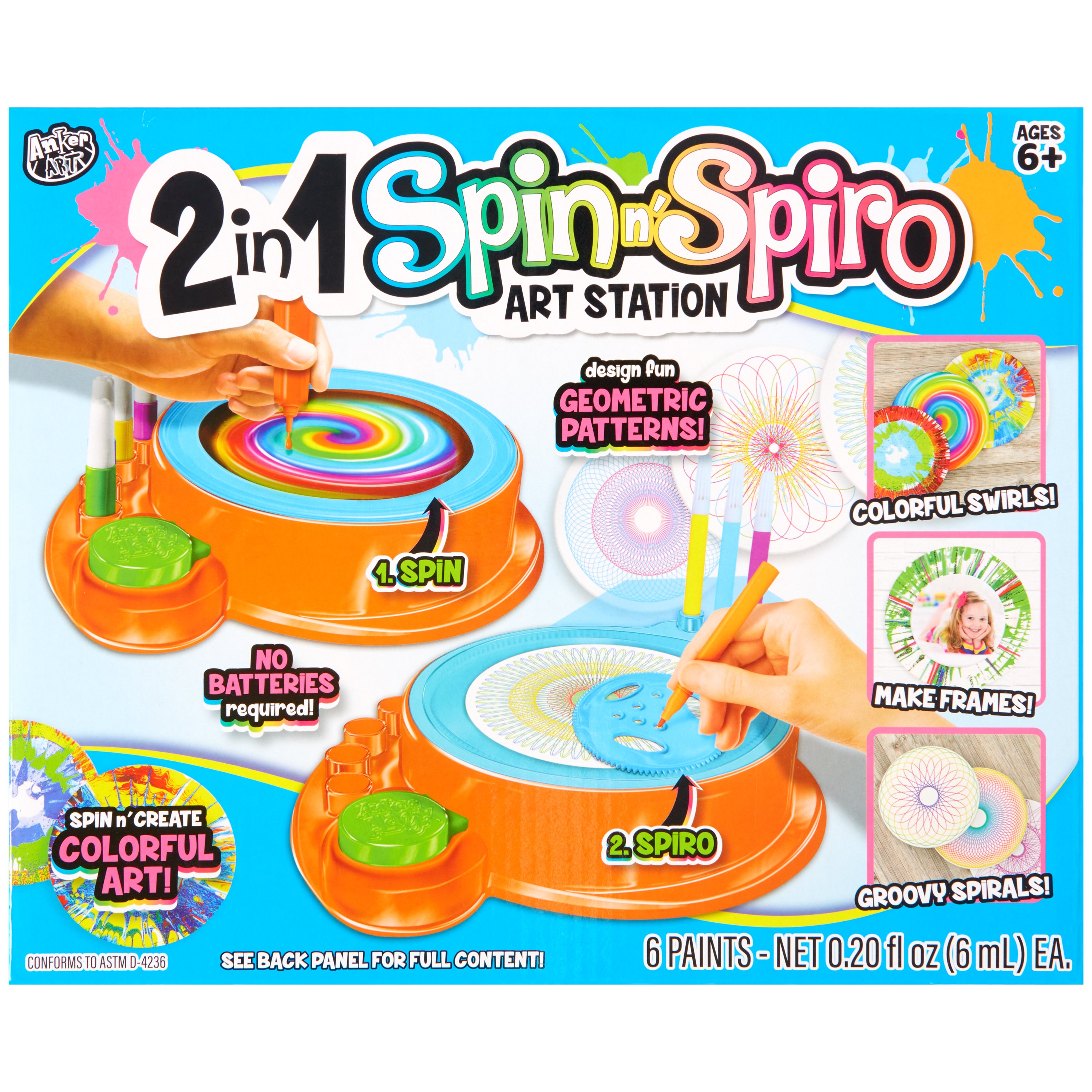 Anker Art 2-in-1 Spin N' Spiro Art Station - Shop Kits at H-E-B