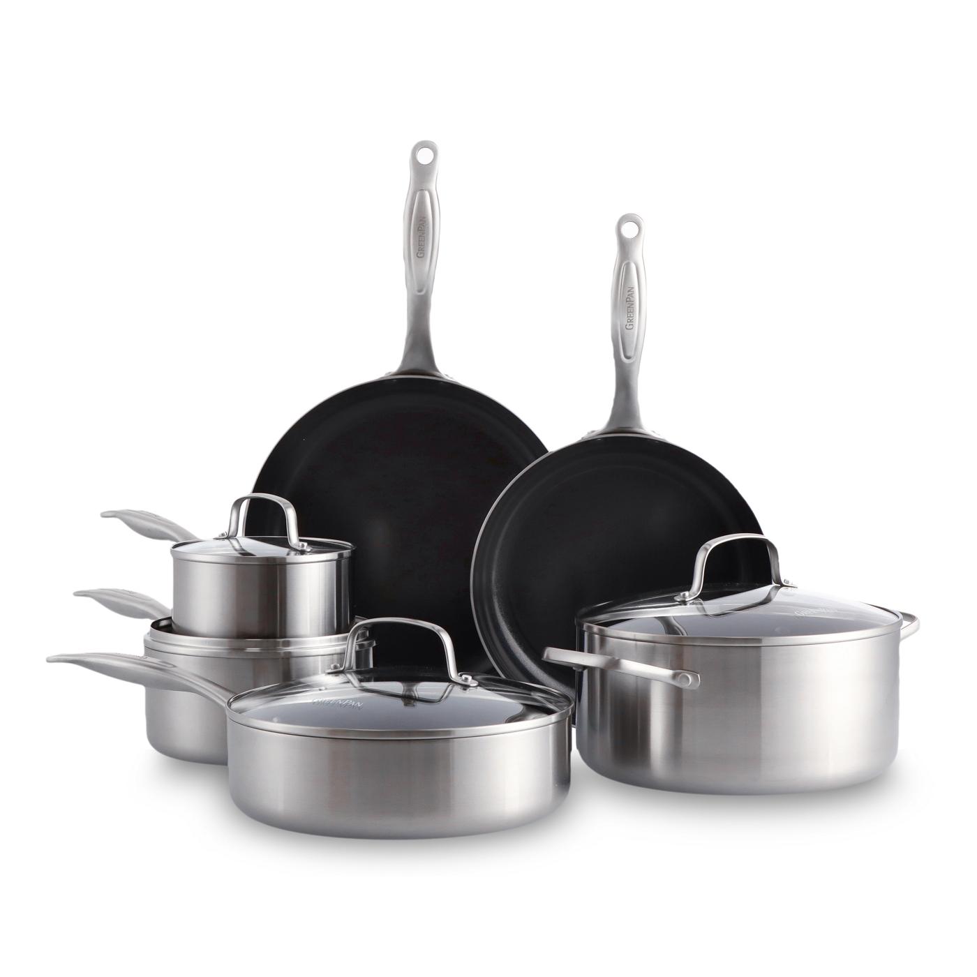GreenPan TriClad Stainless Steel Cookware Set - Shop Cookware sets