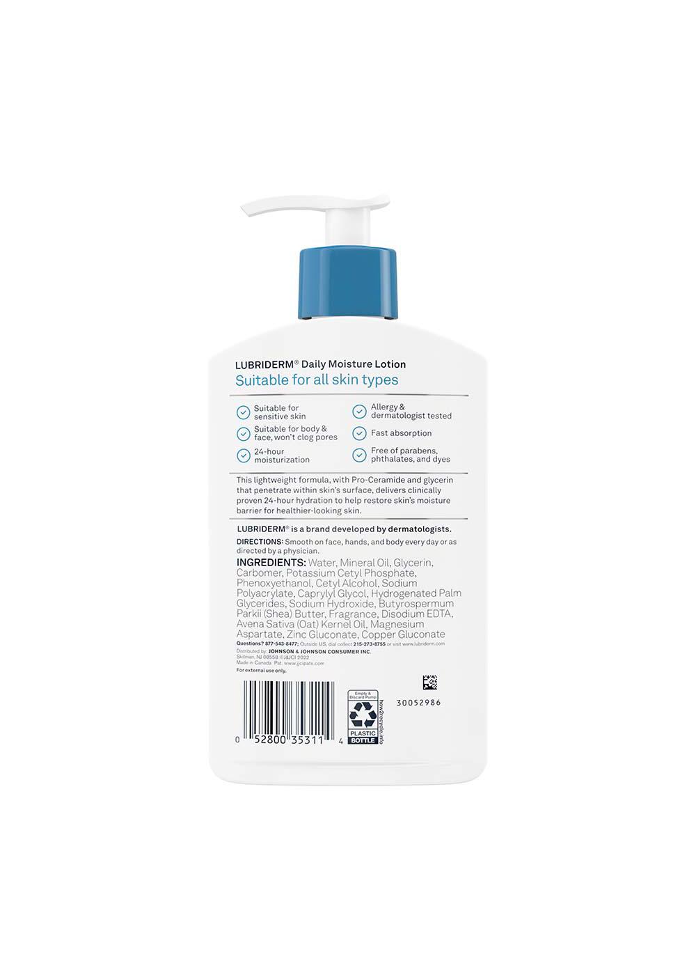 Lubriderm Daily Moisture Lotion; image 2 of 2