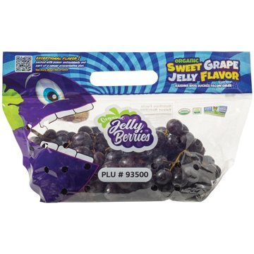 Fresh Organic Jelly Berry Grapes, Avg. 1.8 lbs