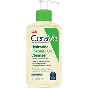 CeraVe Hydrating Foaming Oil Cleanser, 8 oz