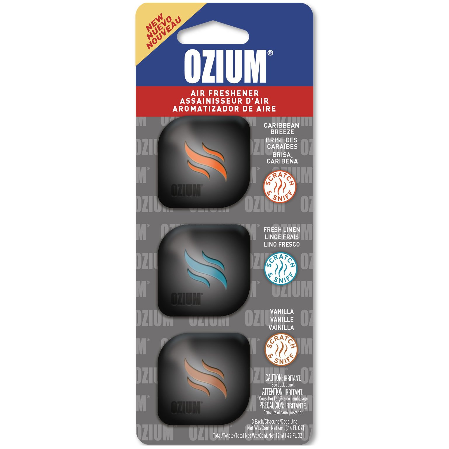 Ozium Caribbean Breeze, Fresh Linen & Vanilla Auto Air Fresheners Shop Air fresheners at HEB