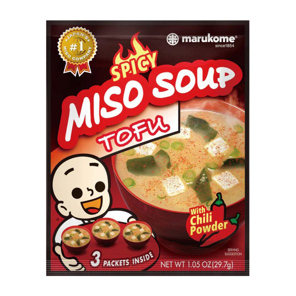 Marukome Spicy Miso Soup Tofu Shop Soups & chili at HEB