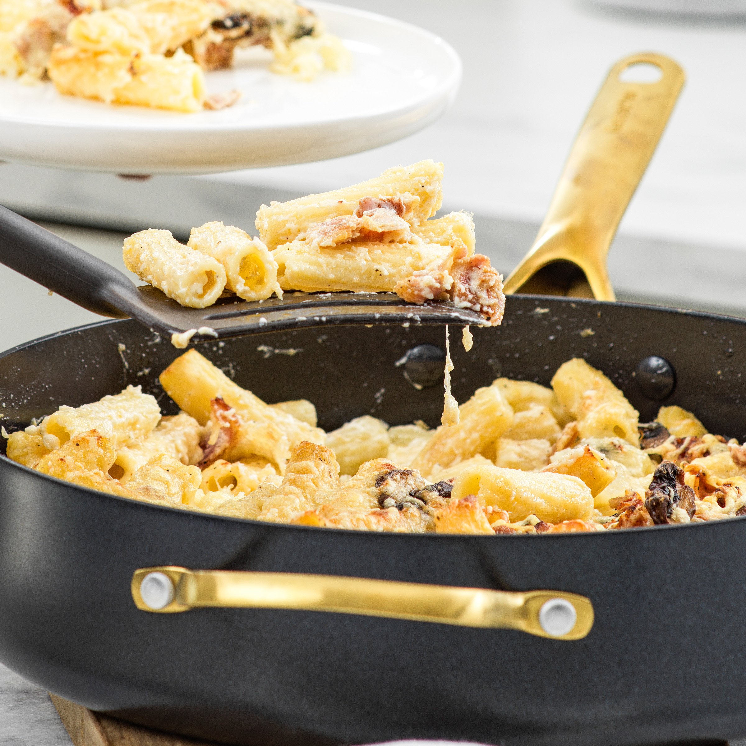 GreenPan Deco Saute Pan - Black & Gold - Shop Frying Pans & Griddles at  H-E-B