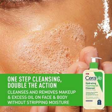 CeraVe Hydrating Foaming Oil Cleanser, 12 oz