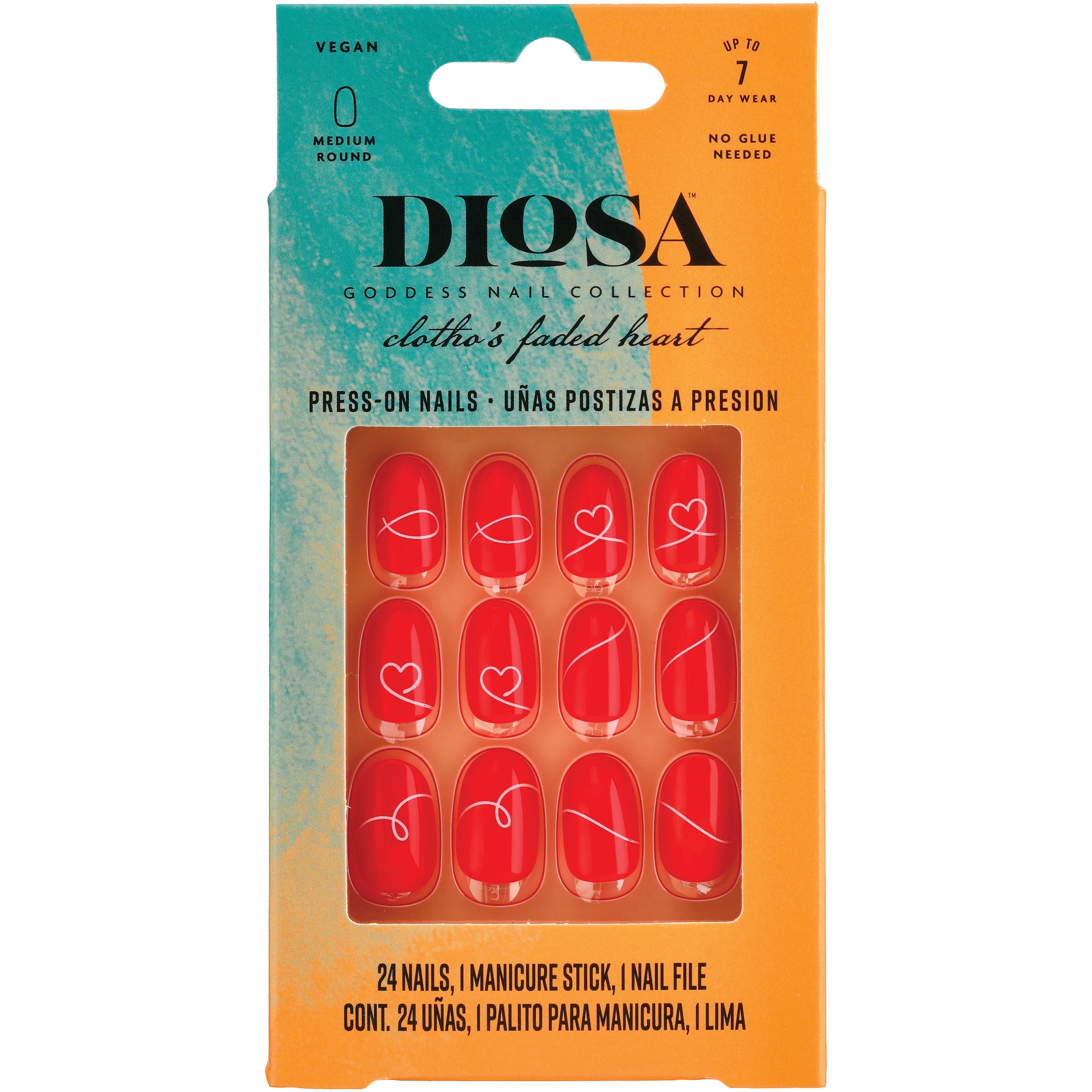 Diosa Clotho's Faded Heart Press-On Nails - Shop Nail Sets at H-E-B