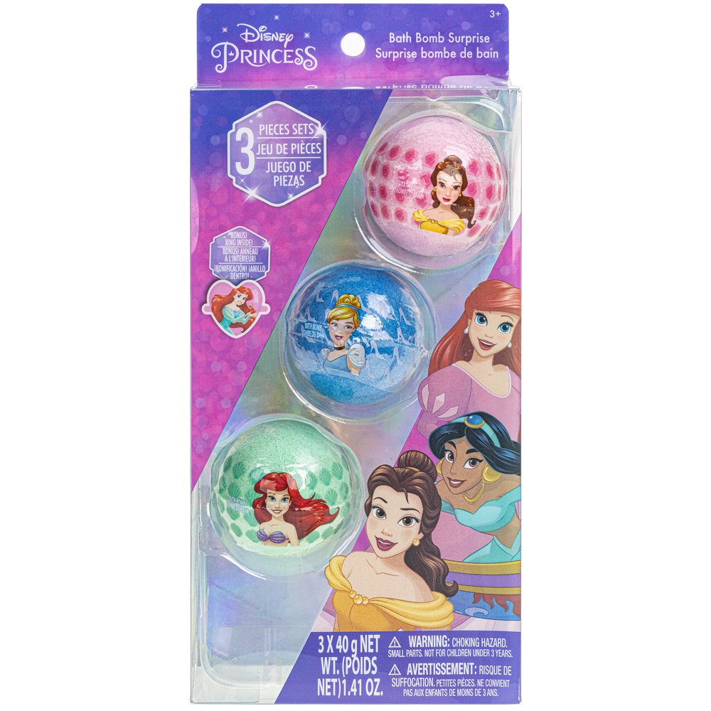 Disney Princess Bath Bombs with Toy Shop Lip Balm & Treatments at HEB