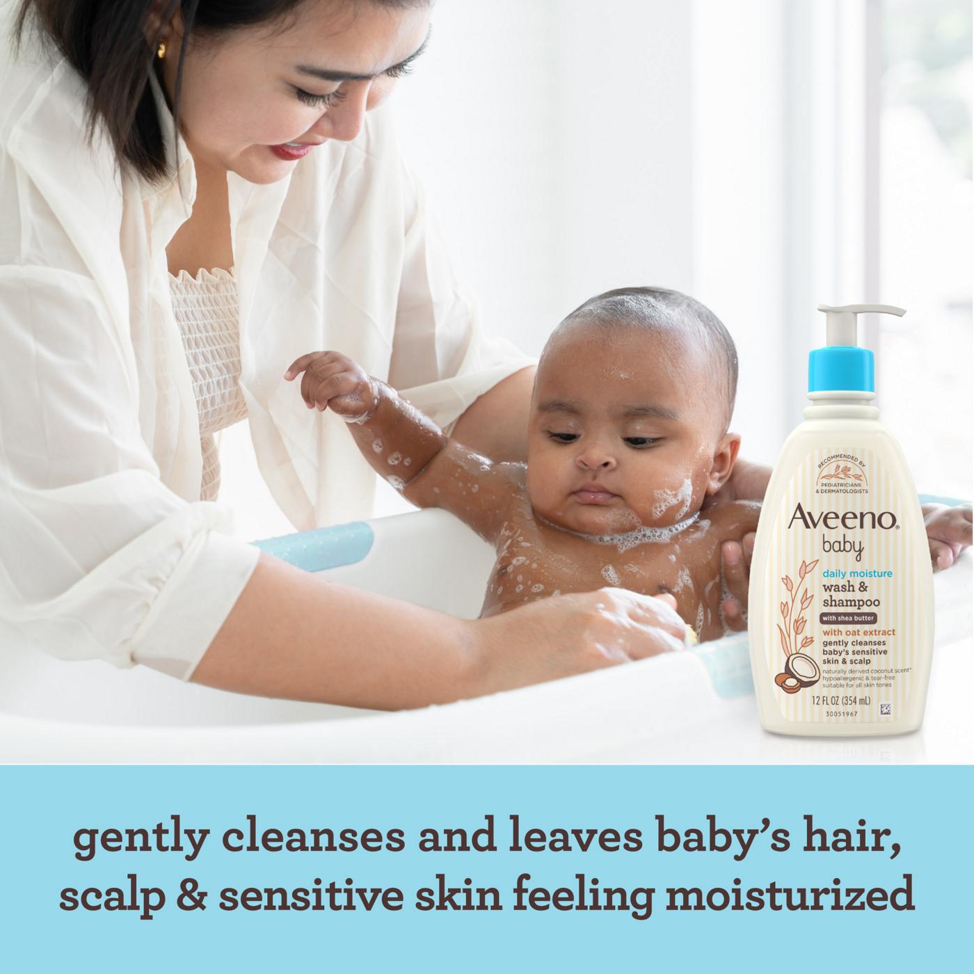 Aveeno Baby Baby Daily Moisture Wash & Shampoo; image 5 of 7