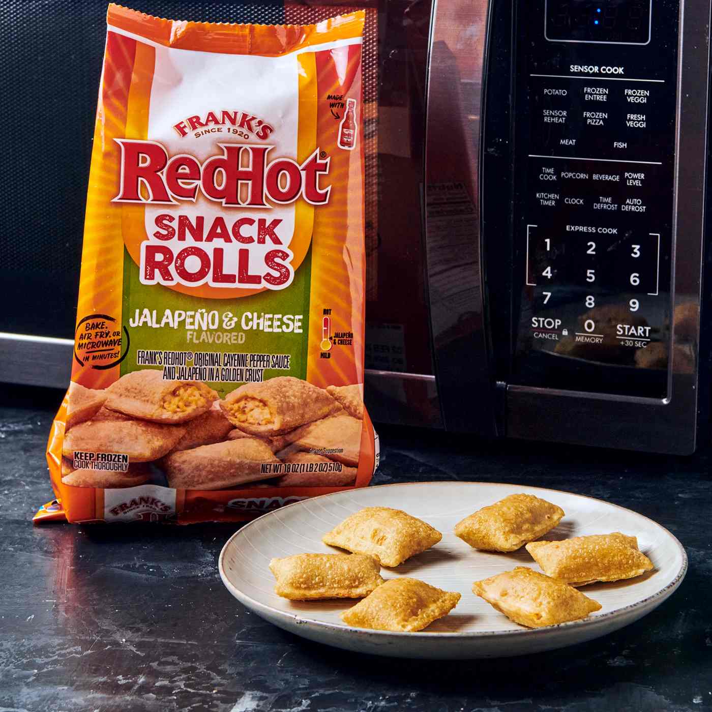 Frank's RedHot Jalapeno & Cheese Flavored Snack Rolls Shop Entrees