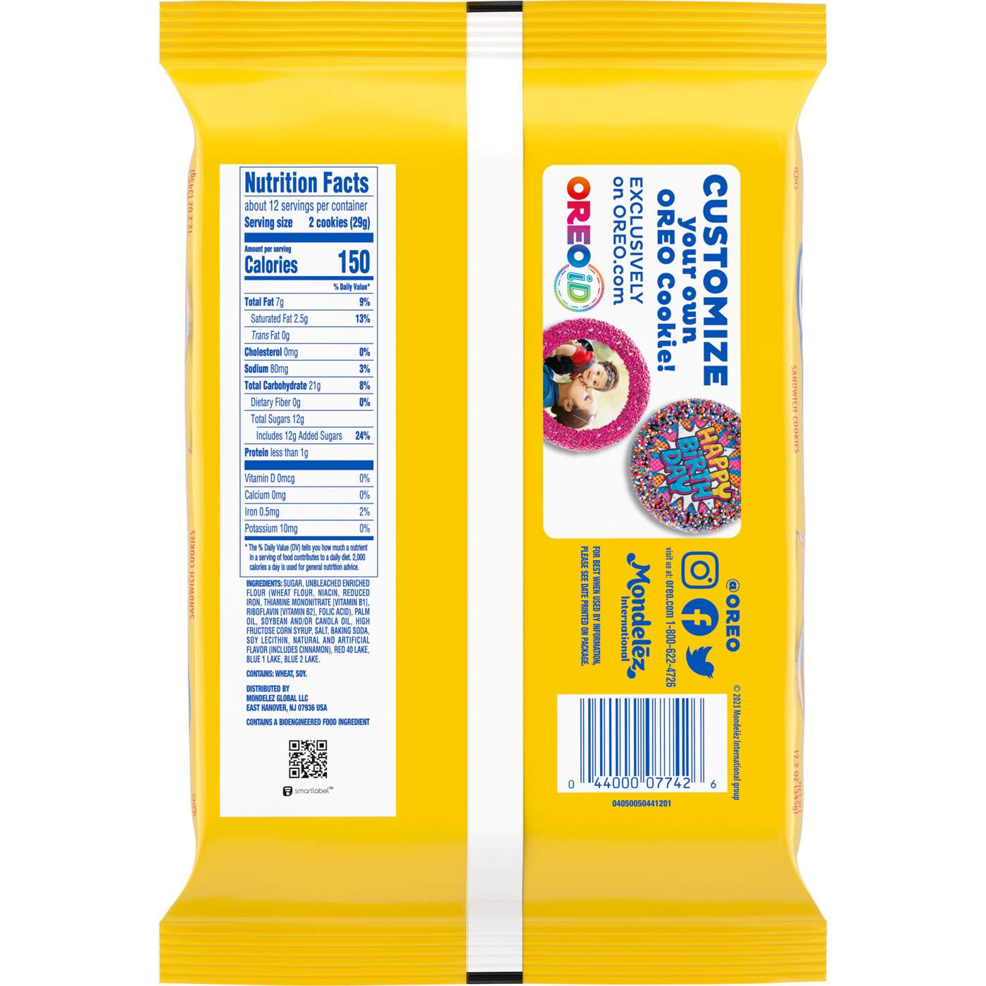 Nabisco Oreo Cotton Candy Sandwich Cookies Shop Cookies at HEB