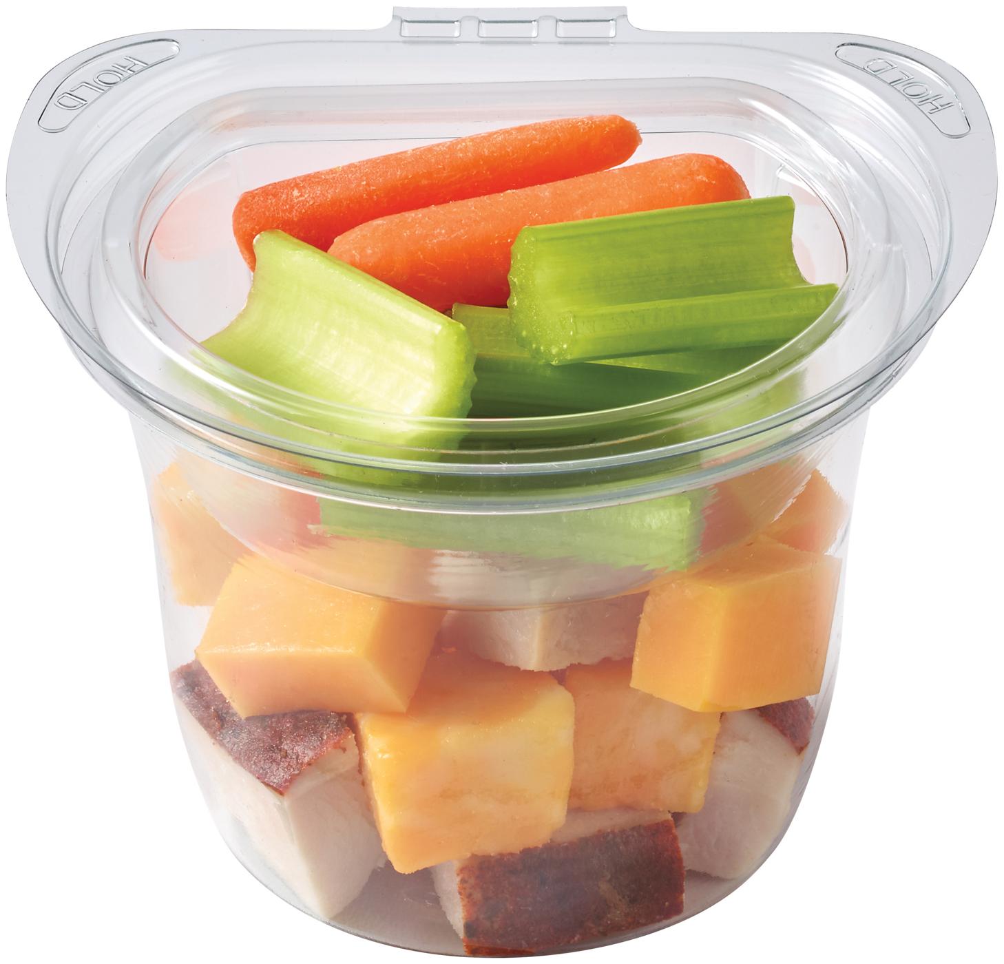 Meal Simple by H-E-B Snack Cup - Turkey, Cheese, Celery & Carrots; image 1 of 2