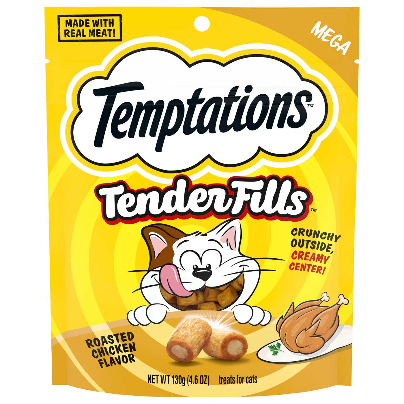 Temptations Tender Fills Cat Treats Roasted Chicken Flavor Shop