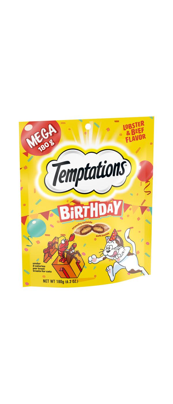 Temptations Birthday Crunchy and Soft Cat Treats Lobster & Beef Flavor; image 1 of 5