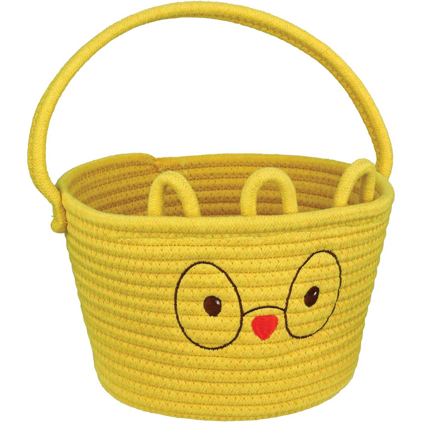 Destination Holiday Coil Rope Easter Basket - Yellow Chick; image 1 of 2