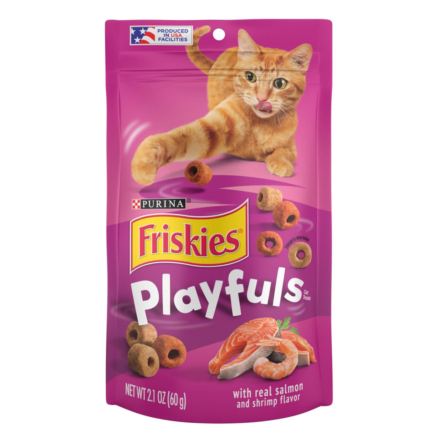 Friskies Purina Friskies Playfuls With Salmon and Shrimp Flavor Cat Treats; image 1 of 6