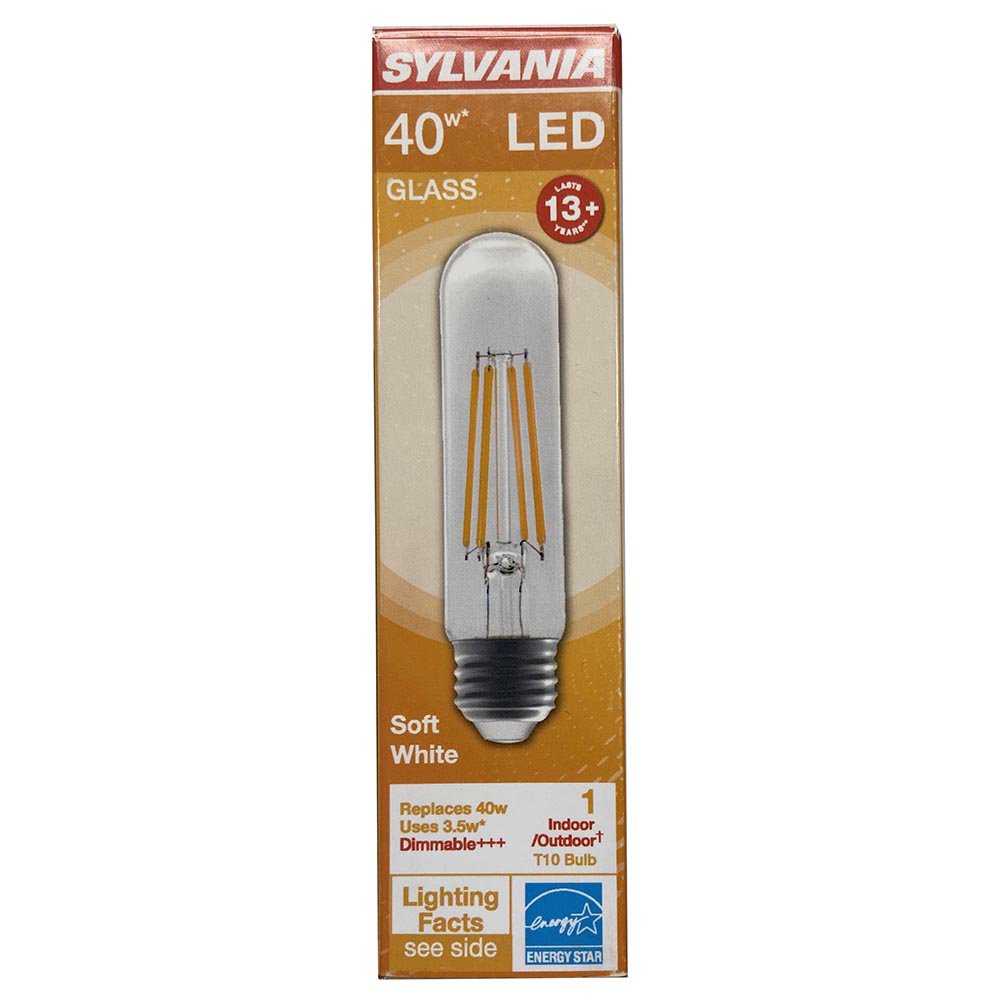 Sylvania T10 40Watt LED Light Bulb Soft White Shop Light Bulbs at