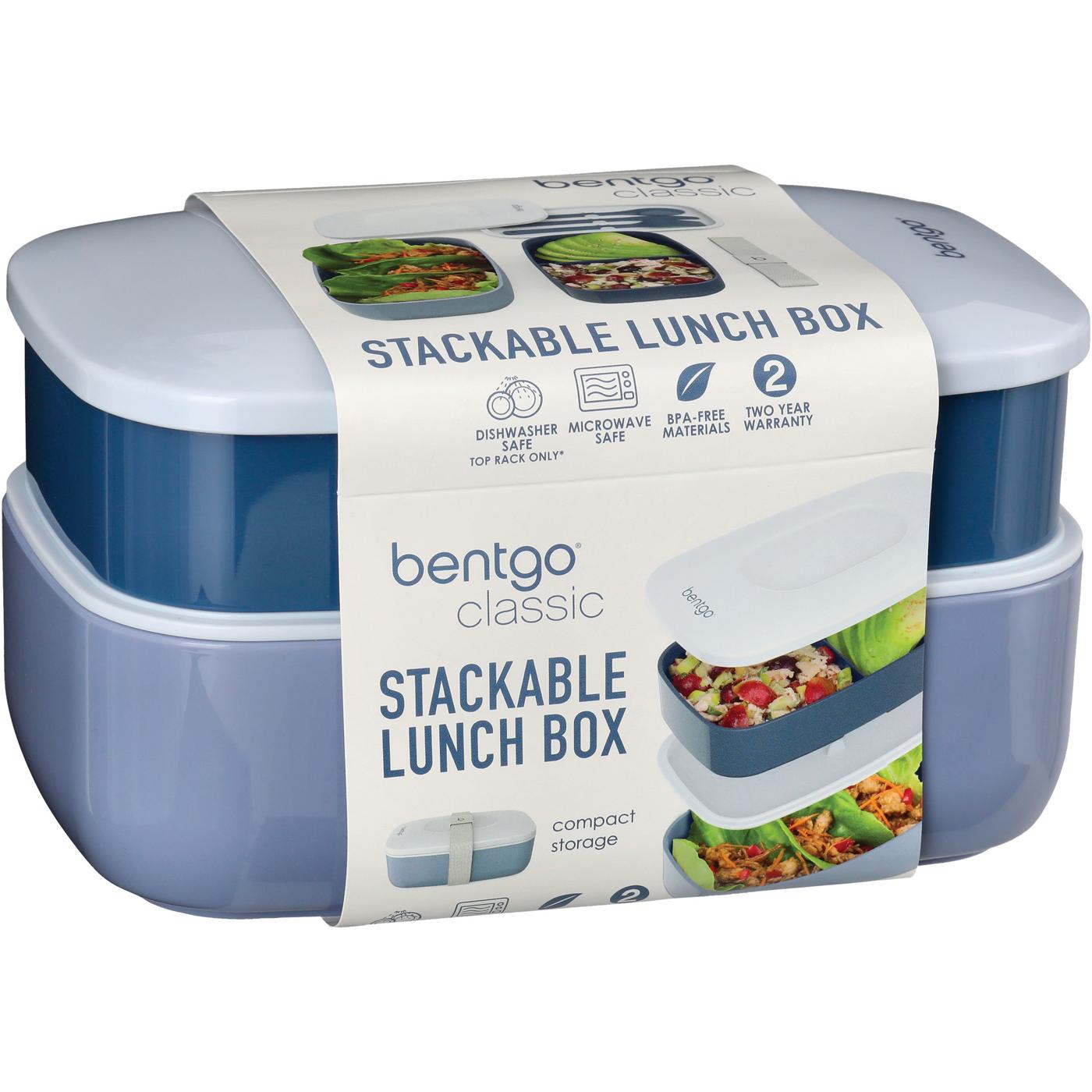 Bentgo Classic AlI-In-One Stackable Lunch Box- Gray
