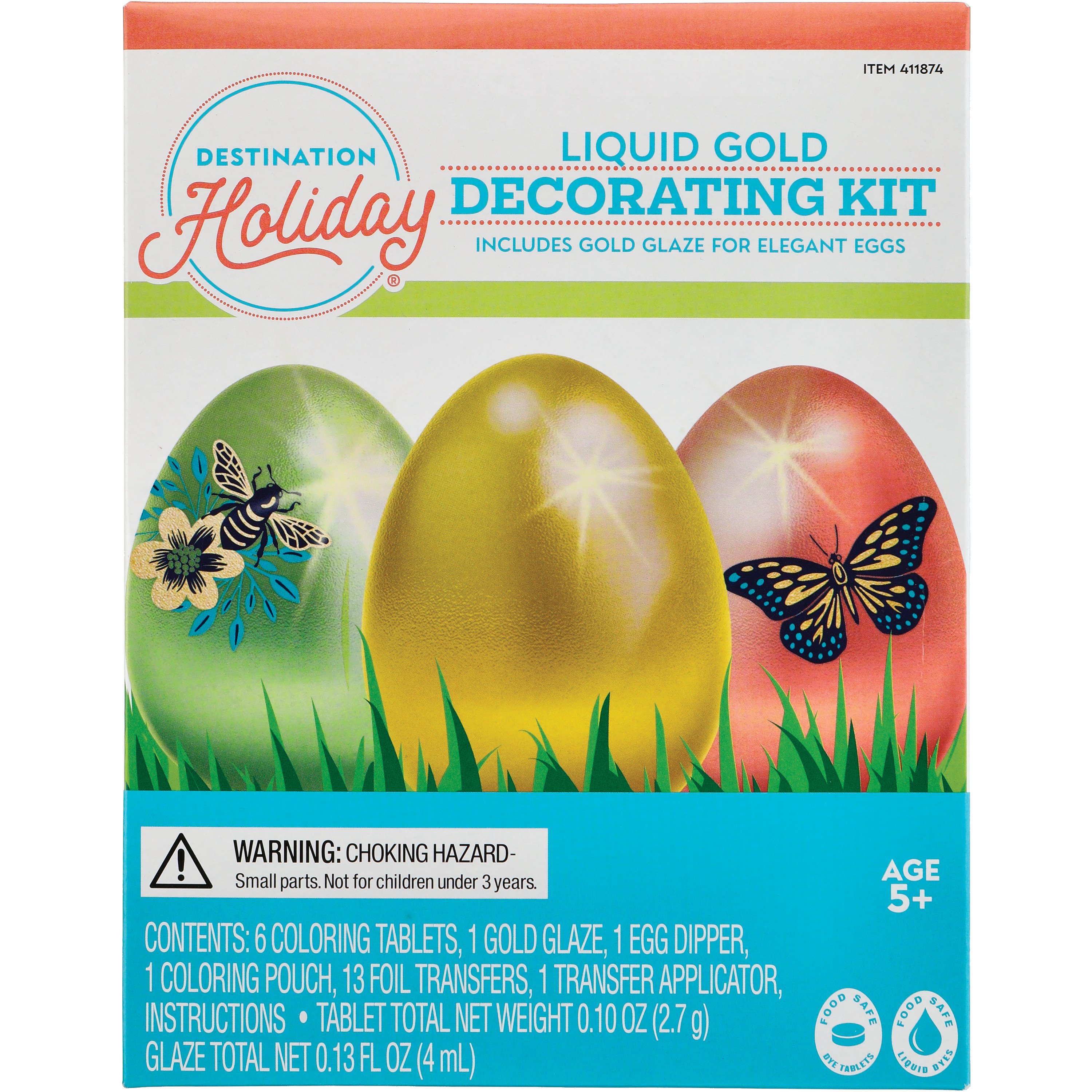Destination Holiday Liquid Gold Easter Egg Decorating Kit Shop Kits at HEB