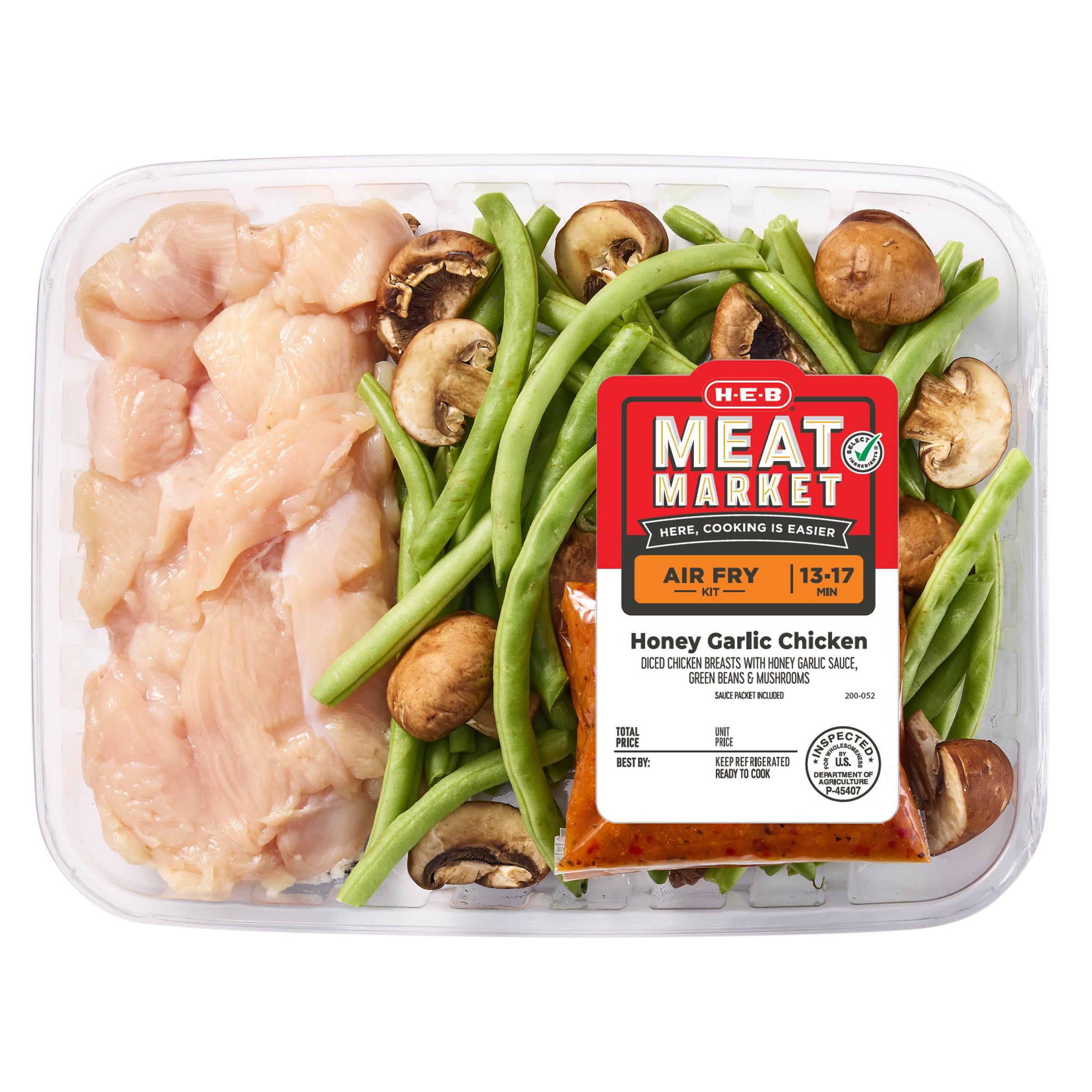 H-E-B Meat Market Air Fry Kit - Honey Garlic Chicken - Shop Chicken At ...