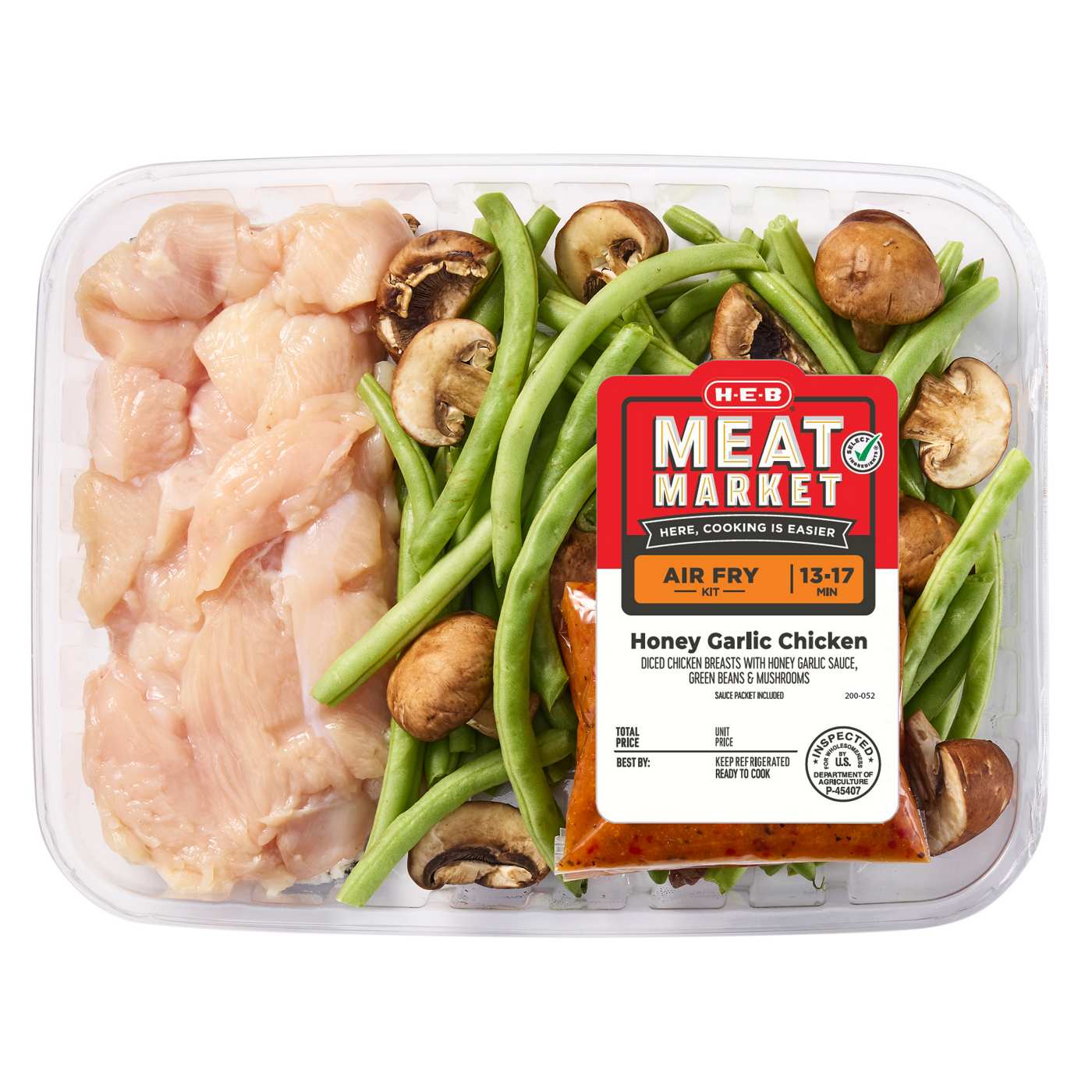 H-E-B Meat Market Air Fry Kit - Honey Garlic Chicken; image 1 of 3