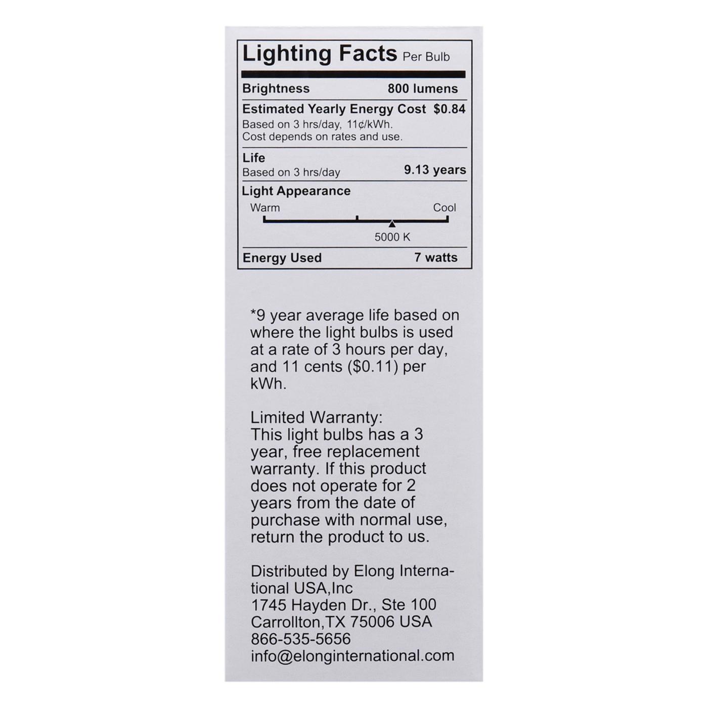 Green Watt A19 60-Watt Frosted LED Light Bulbs - Daylight; image 2 of 4