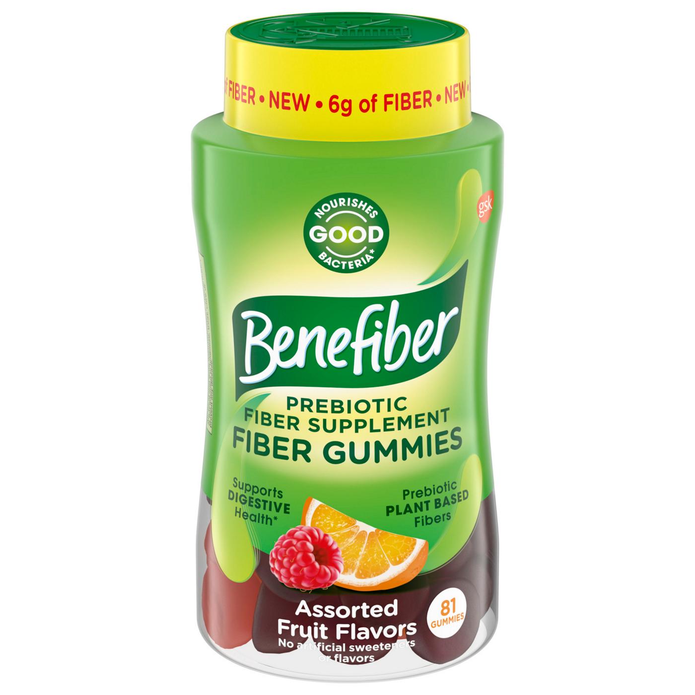 Benefiber Prebiotic Fiber Gummies - Fruit Flavors; image 1 of 9